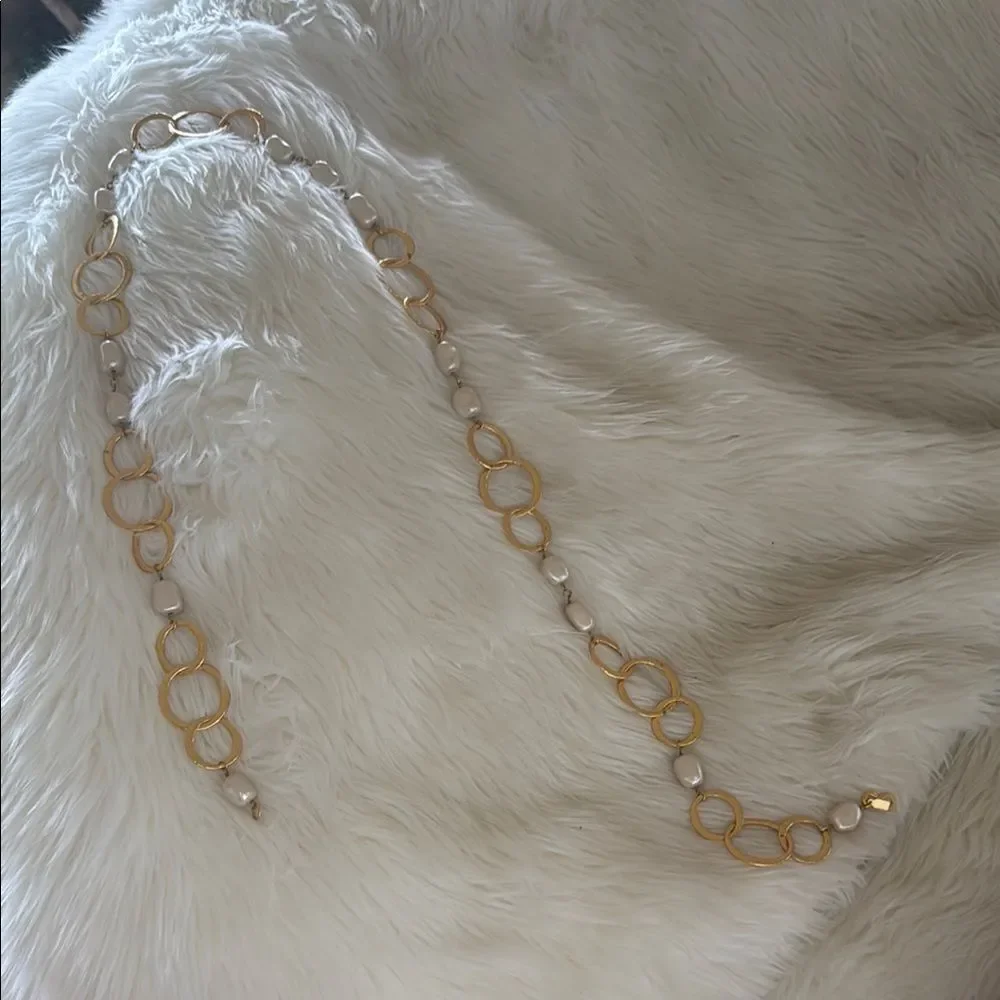 Elegant Gold and Pearl belt